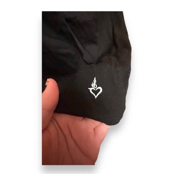 Women’s torrid 1 Black Silver Yin Yang Performance Cotton Active Tee 14 16 1X - Picture 11 of 14